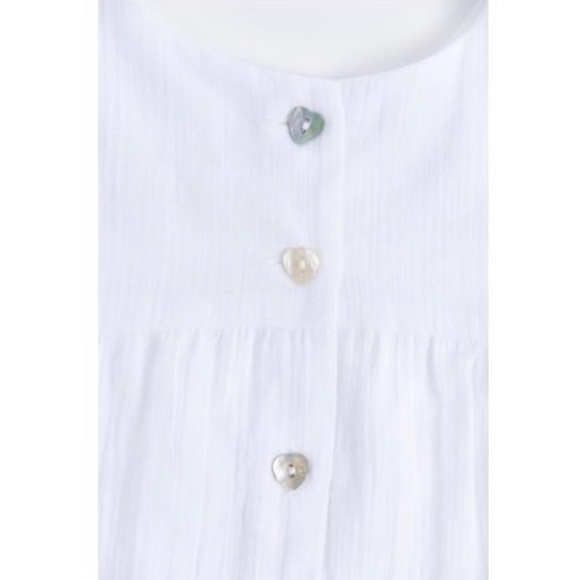 Leah + Rae Everly Embroidered White Blouse 12-18 M - Picture 3 of 4